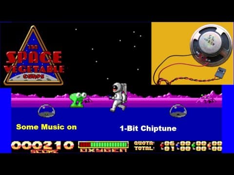 YouTube thumbnail for Space Vegetables [MS DOS] Some Music on IBM PC Speaker