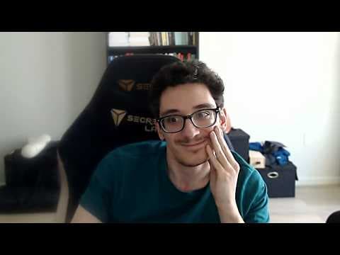 YouTube thumbnail for Fabiano Caruana vs Alireza Firouzja - double rook sacrifice - Champions Chess Tour