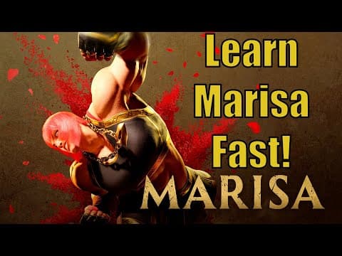 YouTube thumbnail for Learn Marisa In 5 Minutes! (SF6 Character Guide & Combos)