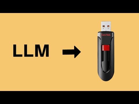 YouTube thumbnail for Run AI Models (LLMs) from USB Flash Drive | No Install, Fully Offline