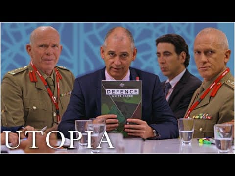 YouTube thumbnail for Australia's Defence Policy Explained | Utopia (Parody)
