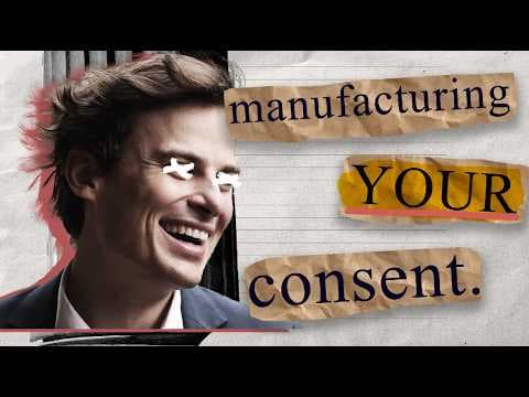 YouTube thumbnail for friendlyjordies | manufacturing your consent.