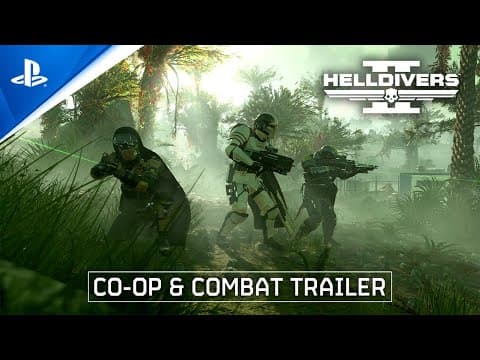YouTube thumbnail for Helldivers 2 - Co-op and Combat Trailer | PS5 & PC Games