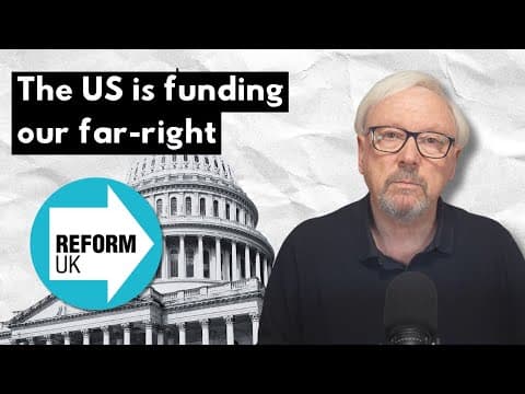 YouTube thumbnail for Trump's US funding far right think tanks across UK and EU
