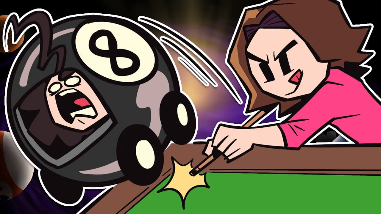 YouTube thumbnail for Billiards? More like SILLIARDS 🎱