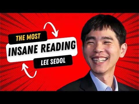 YouTube thumbnail for Real board Kifu-Spread on Lee Sedol's infamous "The Broken Ladder"