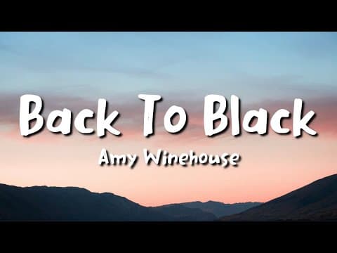 YouTube thumbnail for Amy Winehouse - Back to Black