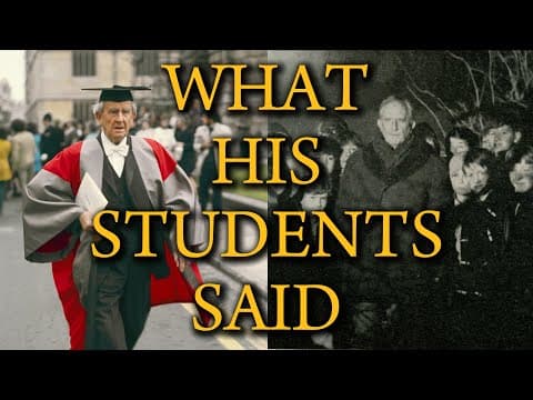 YouTube thumbnail for What Was Tolkien Like As A Professor? [9:59]