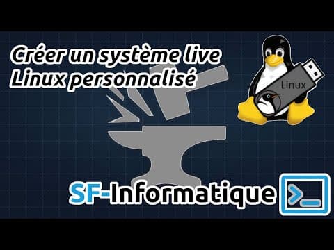 YouTube thumbnail for Créer un système Live Linux personnalisé facilement avec penguin-eggs.
