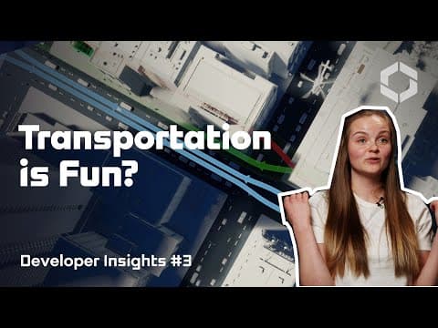 YouTube thumbnail for Transportation is fun? | Developer Insights #3 | Cities: Skylines II