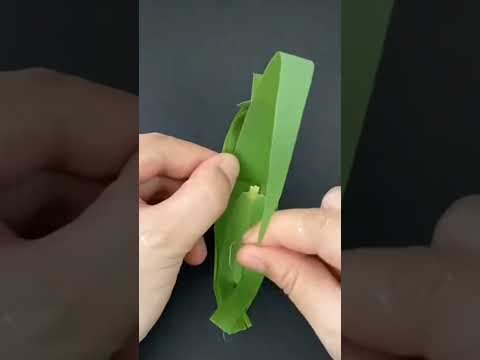 YouTube thumbnail for Something for the kids or a lakeside picnic: how to make a little wind-catching bark canoe out of a long leaf