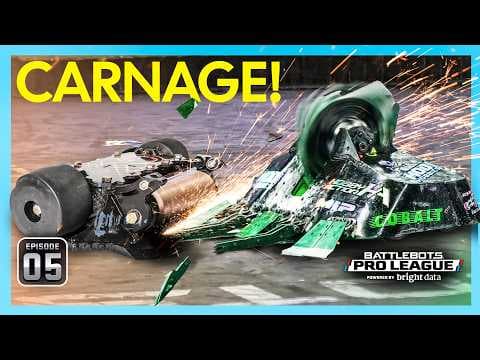 YouTube thumbnail for The Pressure Is On These Bots! | Battlebots Pro League Episode 5