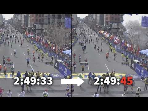 YouTube thumbnail for The Boston Marathon Bombing, minute by minute.