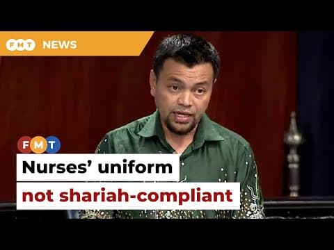 YouTube thumbnail for Nurses’ uniform too tight, says PAS MP