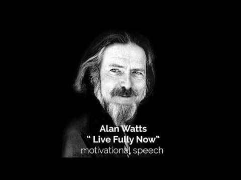 YouTube thumbnail for Alan Watts on Trusting Universal Determinism and Letting Go Black Screen Meditation
