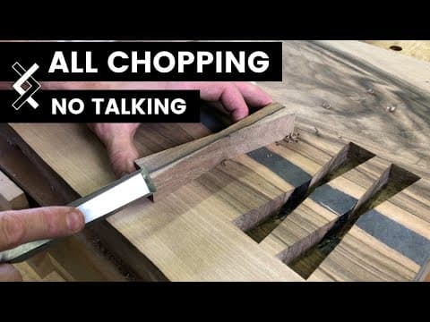YouTube thumbnail for [15:53] Creating a wood inlay