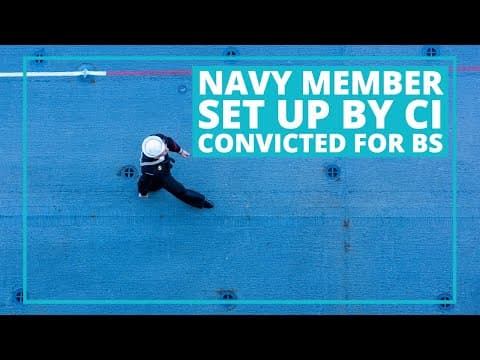 YouTube thumbnail for Navy Sailor, Patrick Tate Adamiak, Convicted on BS NFA Violation