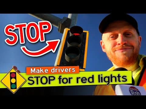 YouTube thumbnail for Three ways to FORCE drivers to STOP at red lights
