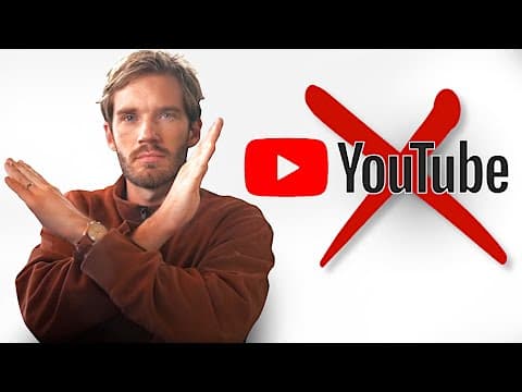 YouTube thumbnail for I'm DONE with Google - PewDiePie