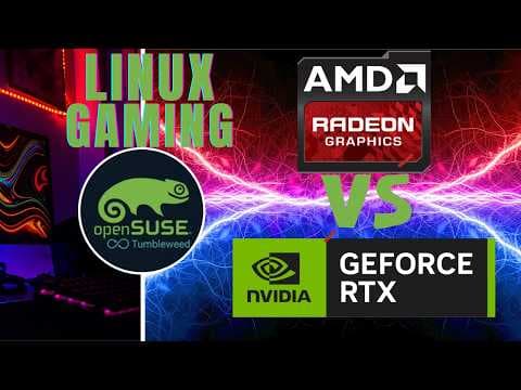 YouTube thumbnail for Linux Gaming Nvidia Vs AMD In 17 Games | 7900 XTX | 4080 Super | OpenSUSE Tumbleweed