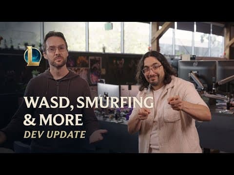 YouTube thumbnail for WASD, Smurfing & More | Dev Update