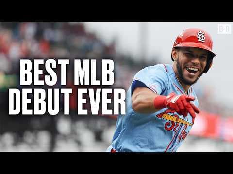 YouTube thumbnail for Rookie Joshua Báez has done the absurdly unthinkable-- i.e., hit THREE Home Runs in his very first Major League Baseball at-bats