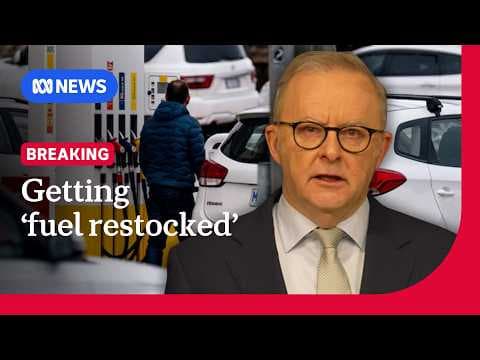 YouTube thumbnail for Albanese announces new fuel security powers | ABC NEWS