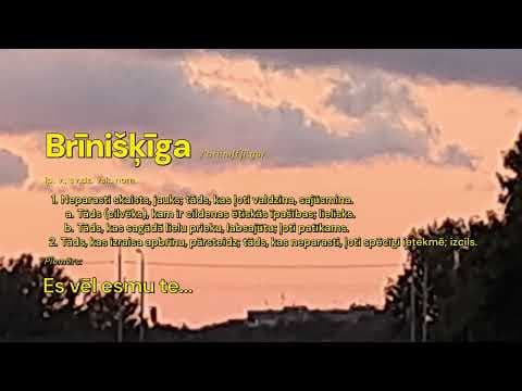 YouTube thumbnail for Rolands Laucis - Brīnišķīga (no vārda "brīnums")
