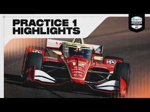 YouTube thumbnail for Practice 1 Highlights | 2026 INDYCAR at Phoenix