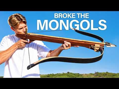 YouTube thumbnail for I Made the Weapon that Broke the Mongols