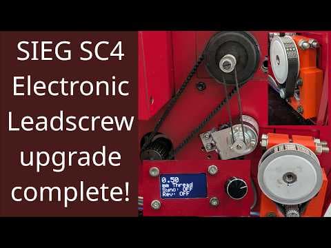 YouTube thumbnail for My SIEG SC4 electronic leadscrew upgrade