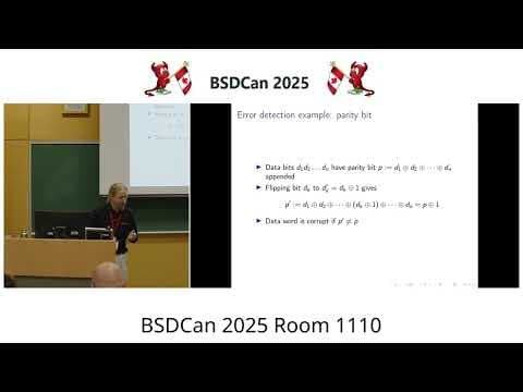 YouTube thumbnail for A new BSDCan video has been posted: Flipping Bits: Memory Errors in the Machine by Taylor Campbell
