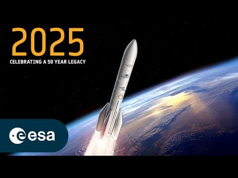 YouTube thumbnail for ESA 2025: A fifty years legacy of building the future