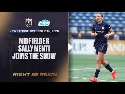 YouTube thumbnail for Sally Menti talks learning from Jess Fishlock and a playoff push