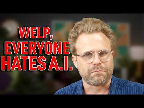YouTube thumbnail for Adam Conover: Here's Proof EVERYONE hates A.I. (Video)