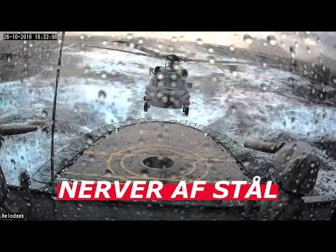 YouTube thumbnail for Danish Defence MH-60R Seahawk bad weather landing