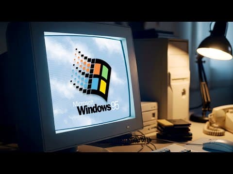 YouTube thumbnail for Windows 95 turned 30 today