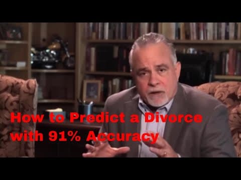YouTube thumbnail for How to Predict a Divorce with 91% accuracy