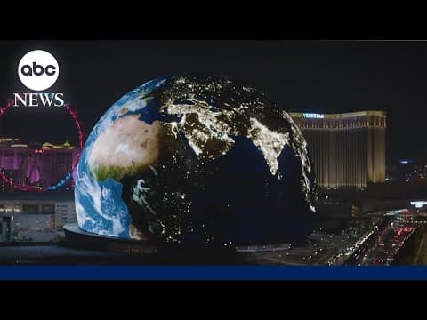 YouTube thumbnail for New massive sphere display attraction in Las Vegas