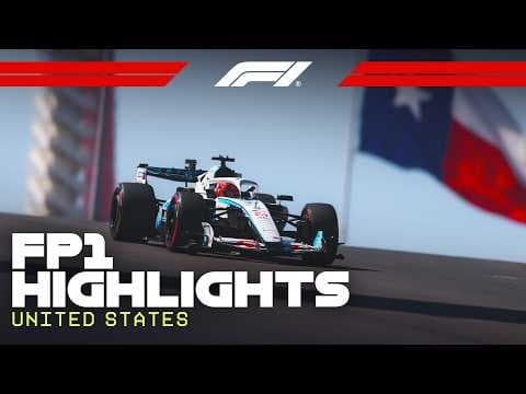 YouTube thumbnail for FP1 Highlights | 2026 United States Grand Prix