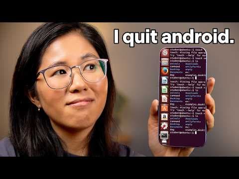 YouTube thumbnail for Android 17 sucks. So I put Linux on a phone.