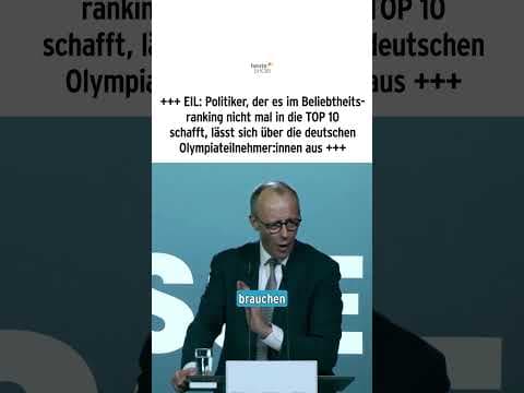 YouTube thumbnail for Merz lässt sich über die deutschen Olympiateilnehmer:innen aus