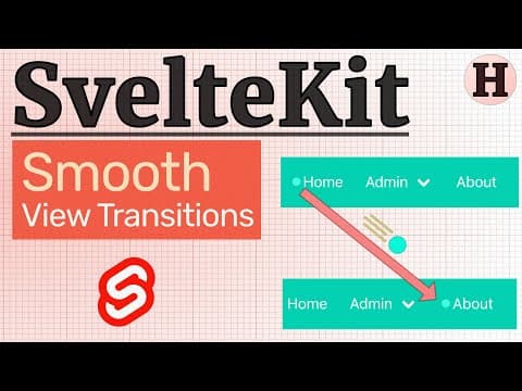 YouTube thumbnail for Smooth Page / View Transitions in SvelteKit