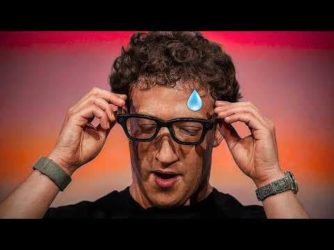 YouTube thumbnail for ThePrimeTime reviews Zuck's AI glasses demo