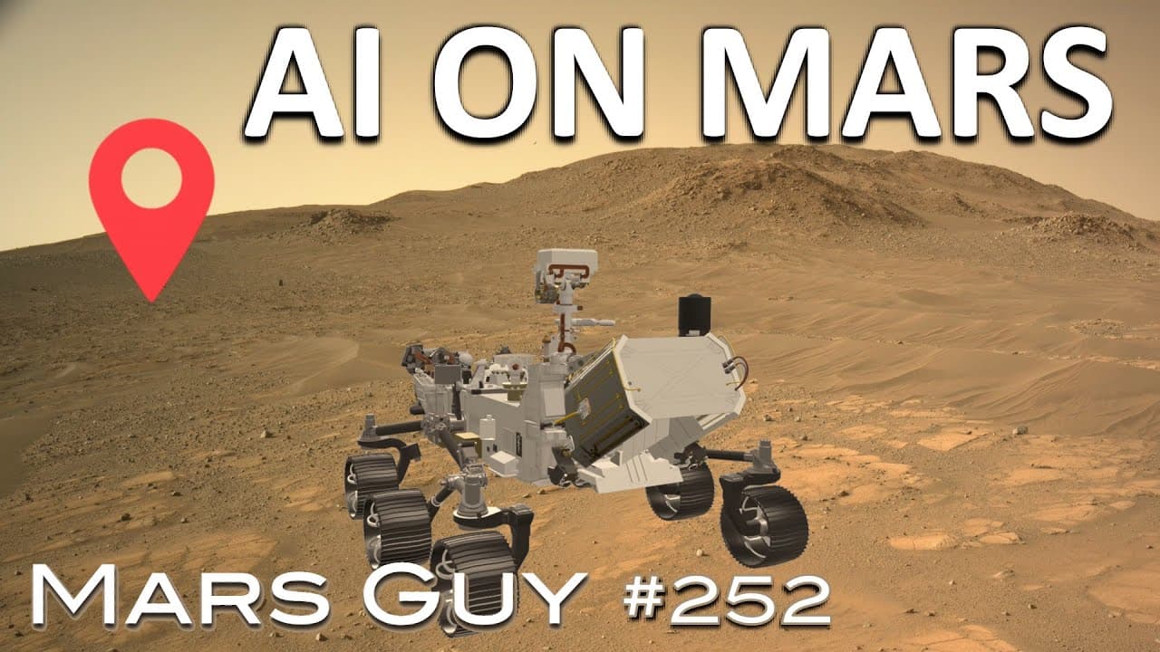 YouTube thumbnail for Mars Guy Ep. 252 - "Claude" AI drives Percy twice