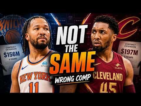 YouTube thumbnail for Nobody Is Talking About Why The Donovan Mitchell Comparison Is WRONG For Jalen Brunson! 👀