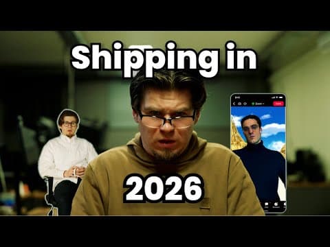 YouTube thumbnail for Shipping a button in 2026…
