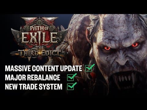 YouTube thumbnail for Path of Exile 2: The Third Edict Content Reveal