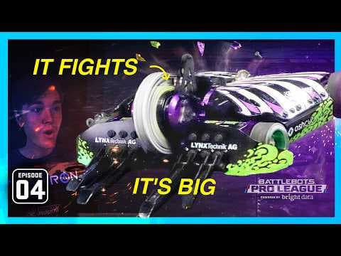YouTube thumbnail for Can AI Outdrive This Battlebot Legend? | Battlebots Pro League Episode 4