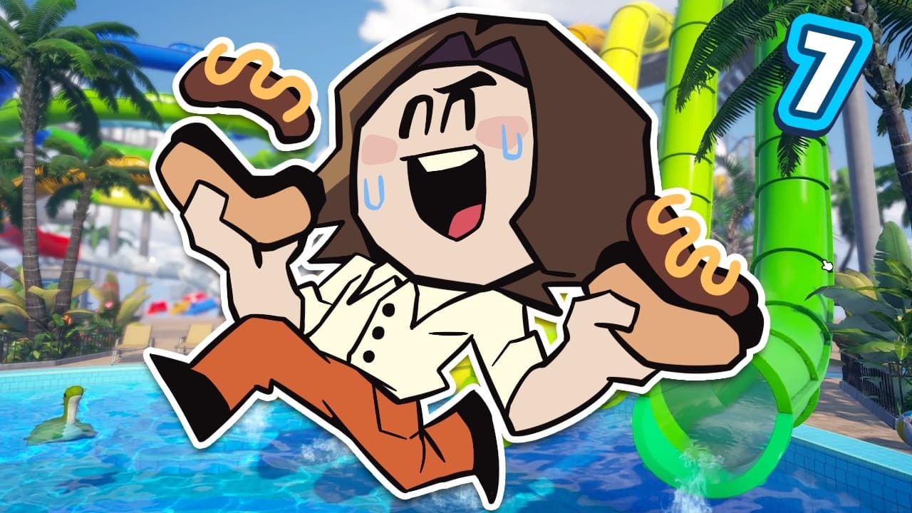 YouTube thumbnail for Hot Dogs, Lemonade, and Disposable Things | Waterpark Simulator [7]